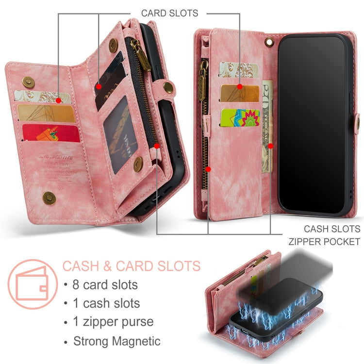 CaseMe-008 Detachable Multifunctional Horizontal Flip Leather Case with Card Slot & Holder & Zipper Wallet & Photo Frame, For iPhone 12 / 12 Pro, For iPhone 12 Pro Max, For iPhone 12 mini