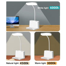 Load image into Gallery viewer, LED 3-color Pen Holder Desk Lamp Smart Voice Control Light