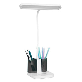 Double Pen Holder USB Rechargeable LED Study Desk Lamp