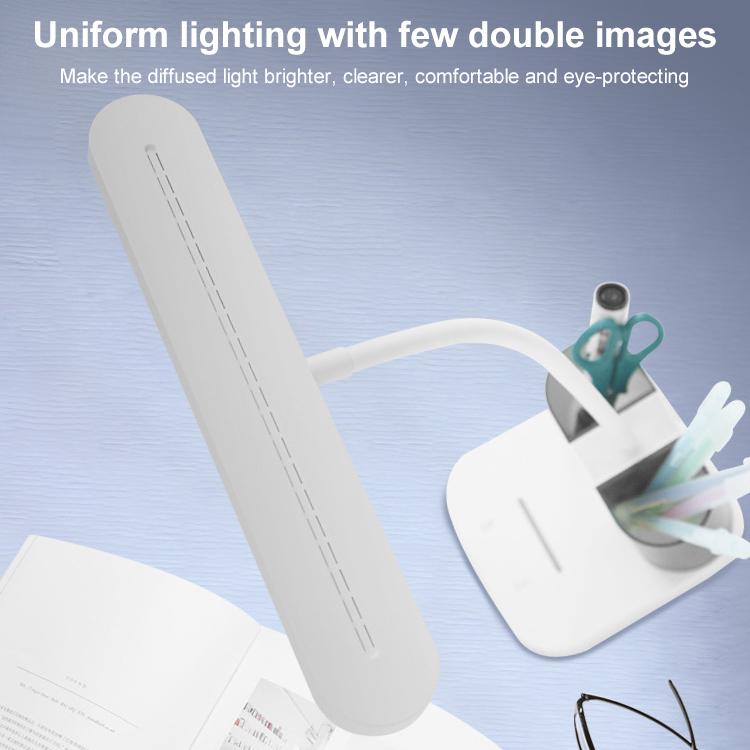 Double Pen Holder USB Rechargeable LED Study Desk Lamp
