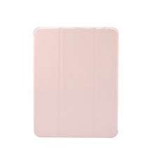 Load image into Gallery viewer, 3-folding Electric Pressed Skin Texture Horizontal Flip Shockproof Transparent TPU + PU Leather Case with Holder&amp; Pen Slot &amp; Sleep / Wake-up Function, For iPad Air 2022 / 2020 10.9