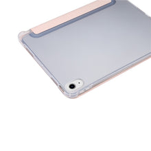 Load image into Gallery viewer, 3-folding Electric Pressed Skin Texture Horizontal Flip Shockproof Transparent TPU + PU Leather Case with Holder&amp; Pen Slot &amp; Sleep / Wake-up Function, For iPad Air 2022 / 2020 10.9