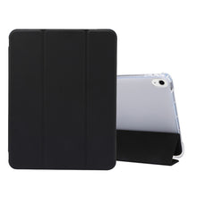 Load image into Gallery viewer, 3-folding Electric Pressed Skin Texture Horizontal Flip Shockproof Transparent TPU + PU Leather Case with Holder&amp; Pen Slot &amp; Sleep / Wake-up Function, For iPad Air 2022 / 2020 10.9