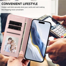 Load image into Gallery viewer, Embossed Heart Cat Leather Phone Case with Hand Strap, For iPhone Air, For iPhone 16 Pro Max, For iPhone 16 Pro, For iPhone 16 Plus