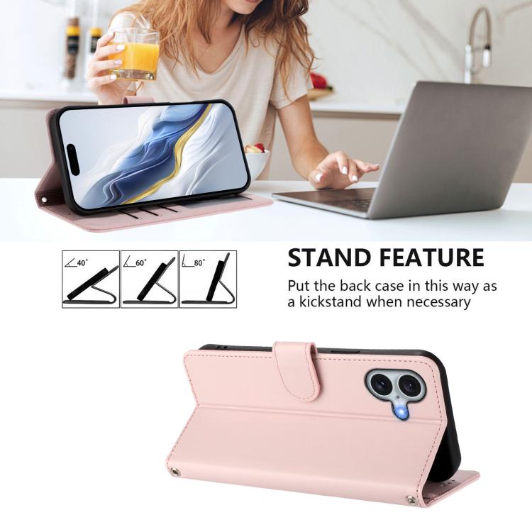 Embossed Heart Cat Leather Phone Case with Hand Strap, For iPhone 16, For iPhone 15 Pro Max, For iPhone 15 Pro, For iPhone 15 Plus