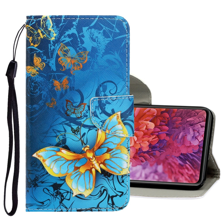 3D Colored Drawing Horizontal Flip PU Leather Case with Holder & Card Slots & Wallet, For Samsung Galaxy S20 FE 5G / S20 Lite