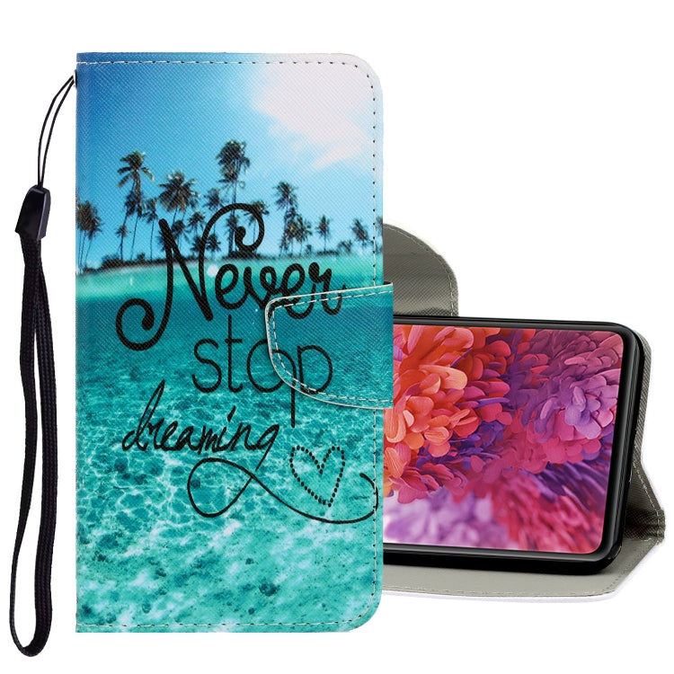 3D Colored Drawing Horizontal Flip PU Leather Case with Holder & Card Slots & Wallet, For Samsung Galaxy S20 FE 5G / S20 Lite