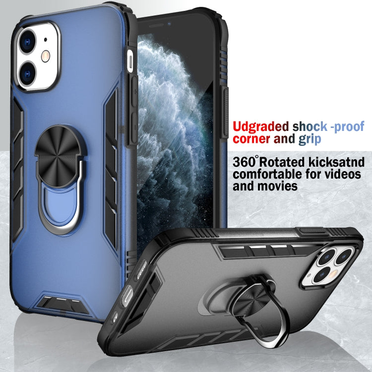 Magnetic Frosted PC + Matte TPU Shockproof Case with Ring Holder, For iPhone 12 Pro Max, For iPhone 12 / 12 Pro, For iPhone 12 mini