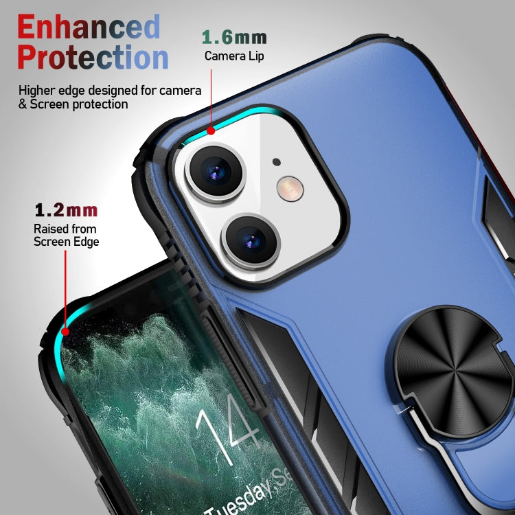 Magnetic Frosted PC + Matte TPU Shockproof Case with Ring Holder, For iPhone 12 Pro Max, For iPhone 12 / 12 Pro, For iPhone 12 mini