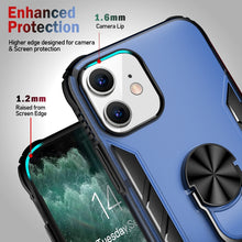 Load image into Gallery viewer, Magnetic Frosted PC + Matte TPU Shockproof Case with Ring Holder, For iPhone 12 Pro Max, For iPhone 12 / 12 Pro, For iPhone 12 mini