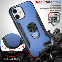 Load image into Gallery viewer, Magnetic Frosted PC + Matte TPU Shockproof Case with Ring Holder, For iPhone 12 Pro Max, For iPhone 12 / 12 Pro, For iPhone 12 mini