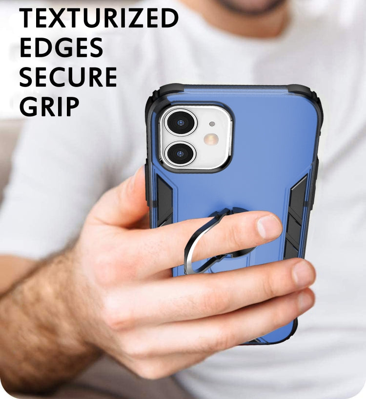 Magnetic Frosted PC + Matte TPU Shockproof Case with Ring Holder, For iPhone 12 Pro Max, For iPhone 12 / 12 Pro, For iPhone 12 mini