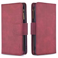 Load image into Gallery viewer, Skin Feel Detachable Magnetic Zipper Horizontal Flip PU Leather Case with Multi-Card Slots &amp; Holder &amp; Wallet &amp; Photo Frame &amp; Lanyard, For Samsung Galaxy Note20 Ultra, For Samsung Galaxy Note20, For iPhone 12 Pro Max