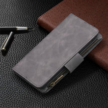Load image into Gallery viewer, Skin Feel Detachable Magnetic Zipper Horizontal Flip PU Leather Case with Multi-Card Slots &amp; Holder &amp; Wallet &amp; Photo Frame &amp; Lanyard, For Samsung Galaxy Note20 Ultra, For Samsung Galaxy Note20, For iPhone 12 Pro Max