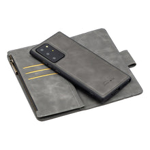 Load image into Gallery viewer, Skin Feel Detachable Magnetic Zipper Horizontal Flip PU Leather Case with Multi-Card Slots &amp; Holder &amp; Wallet &amp; Photo Frame &amp; Lanyard, For Samsung Galaxy Note20 Ultra, For Samsung Galaxy Note20, For iPhone 12 mini, For iPhone 12 / 12 Pro                ...