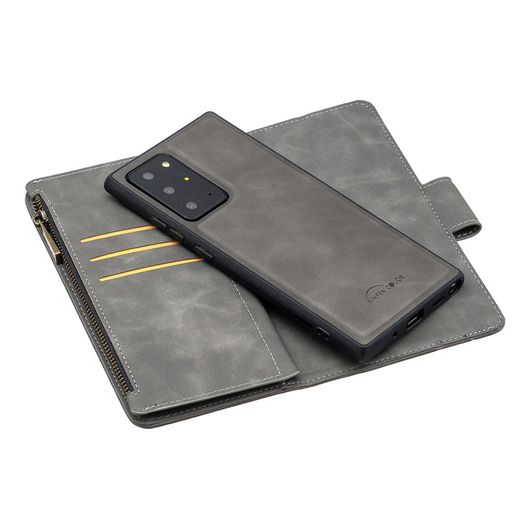 Skin Feel Detachable Magnetic Zipper Horizontal Flip PU Leather Case with Multi-Card Slots & Holder & Wallet & Photo Frame & Lanyard, For Samsung Galaxy Note20 Ultra, For Samsung Galaxy Note20, For iPhone 12 Pro Max