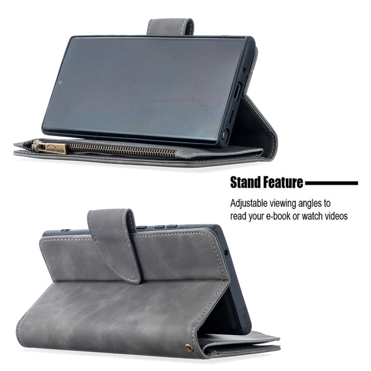 Skin Feel Detachable Magnetic Zipper Horizontal Flip PU Leather Case with Multi-Card Slots & Holder & Wallet & Photo Frame & Lanyard, For Samsung Galaxy Note20 Ultra, For Samsung Galaxy Note20, For iPhone 12 mini, For iPhone 12 / 12 Pro                ...