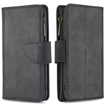 Load image into Gallery viewer, Skin Feel Detachable Magnetic Zipper Horizontal Flip PU Leather Case with Multi-Card Slots &amp; Holder &amp; Wallet &amp; Photo Frame &amp; Lanyard, For Samsung Galaxy Note20 Ultra, For Samsung Galaxy Note20, For iPhone 12 Pro Max