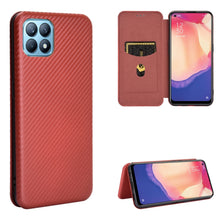 Load image into Gallery viewer, Carbon Fiber Texture Magnetic Horizontal Flip TPU + PC + PU Leather Case with Card Slot, For OPPO Reno4 SE, For Samsung Galaxy Z Fold2 5G