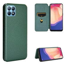 Load image into Gallery viewer, Carbon Fiber Texture Magnetic Horizontal Flip TPU + PC + PU Leather Case with Card Slot, For OPPO Reno4 SE, For Samsung Galaxy Z Fold2 5G