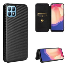 Load image into Gallery viewer, Carbon Fiber Texture Magnetic Horizontal Flip TPU + PC + PU Leather Case with Card Slot, For OPPO Reno4 SE, For Samsung Galaxy Z Fold2 5G