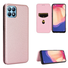 Load image into Gallery viewer, Carbon Fiber Texture Magnetic Horizontal Flip TPU + PC + PU Leather Case with Card Slot, For OPPO Reno4 SE, For Samsung Galaxy Z Fold2 5G