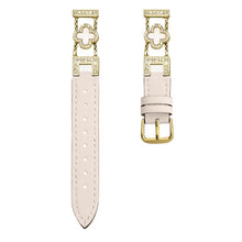 Load image into Gallery viewer, xDfind Four-leaf Clover Metal Hybrid Leather Watch Band, 14mm