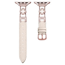 Load image into Gallery viewer, xDfind Four-leaf Clover Metal Hybrid Leather Watch Band