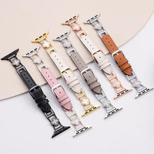 Load image into Gallery viewer, xDfind Four-leaf Clover Metal Hybrid Leather Watch Band
