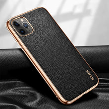 Load image into Gallery viewer, SULADA Litchi Texture Leather Electroplated Shckproof Protective Case, For iPhone 11 Pro, For iPhone 11