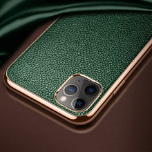 Load image into Gallery viewer, SULADA Litchi Texture Leather Electroplated Shckproof Protective Case, For iPhone 11 Pro Max, For iPhone 11 Pro, For iPhone 11
