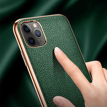 Load image into Gallery viewer, SULADA Litchi Texture Leather Electroplated Shckproof Protective Case, For iPhone 11 Pro, For iPhone 11