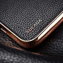 Load image into Gallery viewer, SULADA Litchi Texture Leather Electroplated Shckproof Protective Case, For iPhone 11 Pro, For iPhone 11