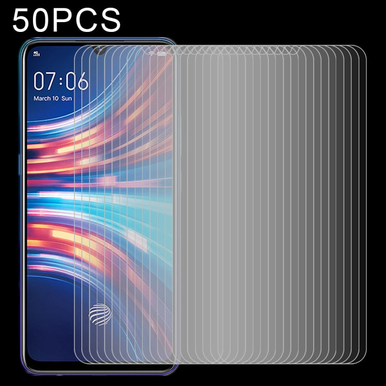 50 PCS 0.26mm 9H 2.5D Tempered Glass Film