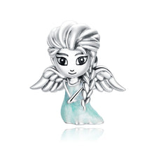 Load image into Gallery viewer, S925 Sterling Silver Snowflake Elf Girl Beads DIY Bracelet Necklace Accessories, Elf Girl