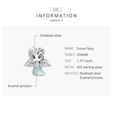 Load image into Gallery viewer, S925 Sterling Silver Snowflake Elf Girl Beads DIY Bracelet Necklace Accessories, Elf Girl