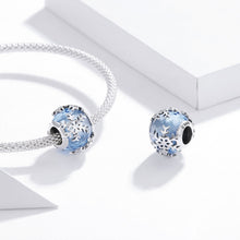 Load image into Gallery viewer, S925 Sterling Silver Crystal Snowflake Beads DIY Bracelet Necklace Accessories, Snowflake