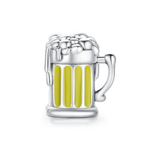Load image into Gallery viewer, S925 Sterling Silver Beer Mug Beads DIY Bracelet Necklace Accessories, Beer Mug