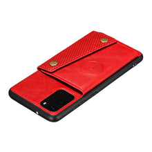 Load image into Gallery viewer, Double Buckle PU + TPU Shockproof Magnetic Protective Case with Card Slot &amp; Holder, For Samsung Galaxy S20 FE