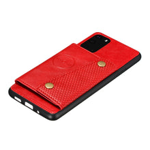 Load image into Gallery viewer, Double Buckle PU + TPU Shockproof Magnetic Protective Case with Card Slot &amp; Holder, For Samsung Galaxy S20 FE