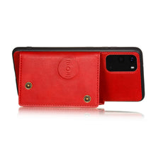 Load image into Gallery viewer, Double Buckle PU + TPU Shockproof Magnetic Protective Case with Card Slot &amp; Holder, For Samsung Galaxy S20 FE