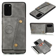 Load image into Gallery viewer, Double Buckle PU + TPU Shockproof Magnetic Protective Case with Card Slot &amp; Holder, For Samsung Galaxy S20 FE