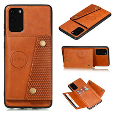 Load image into Gallery viewer, Double Buckle PU + TPU Shockproof Magnetic Protective Case with Card Slot &amp; Holder, For Samsung Galaxy S20 FE
