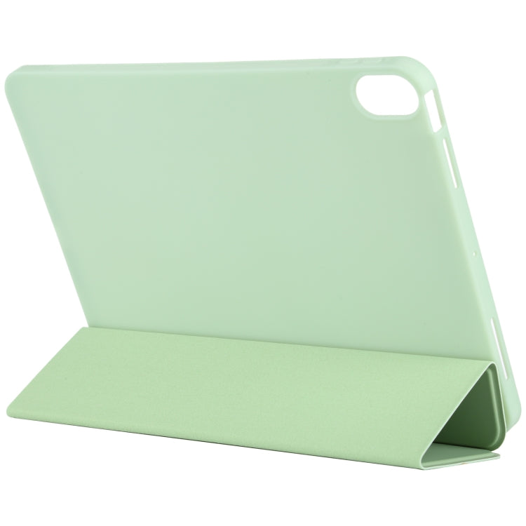 Silicone 3-Folding Full Coverage Leather Case, For iPad Air 2022 / 2020 10.9