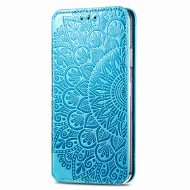 Blooming Mandala Embossed Pattern Magnetic Horizontal Flip Leather Case with Holder & Card Slots & Wallet, For iPhone 11 Pro, For iPhone 11, For iPhone 11 Pro Max
