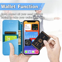 Load image into Gallery viewer, Blooming Mandala Embossed Pattern Magnetic Horizontal Flip Leather Case with Holder &amp; Card Slots &amp; Wallet, For iPhone 11 Pro, For iPhone 11, For iPhone 11 Pro Max