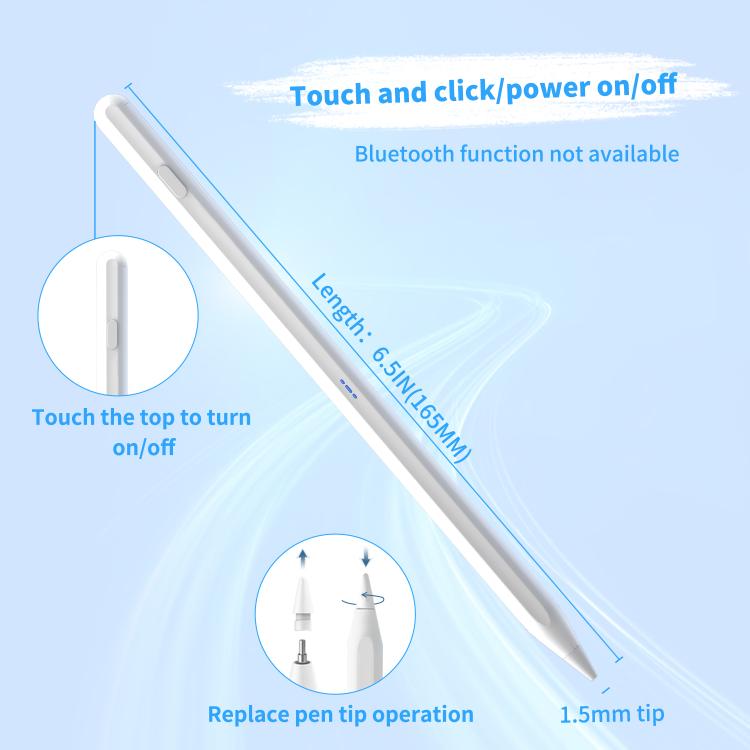 DP01 Type-C Rechargeable Magnetic Stylus with 2 Replacement Nibs