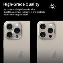 Load image into Gallery viewer, XDcase Titanium Alloy Hollow Camera Lens Protector, For iPhone 16 Pro / 16 Pro Max
