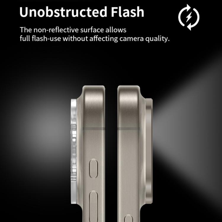 XDcase Titanium Alloy Hollow Camera Lens Protector, For iPhone 16 Pro / 16 Pro Max