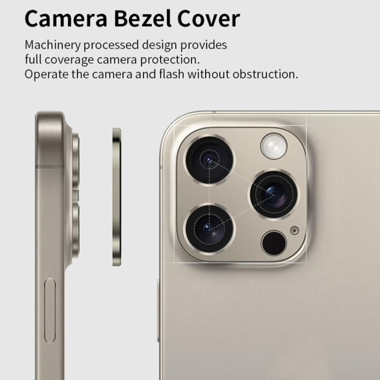 XDcase Titanium Alloy Hollow Camera Lens Protector, For iPhone 14 Pro / 14 Pro Max